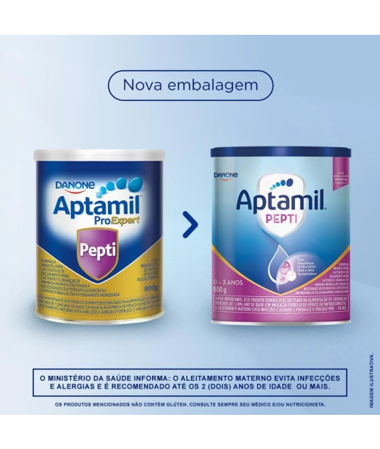 Aptamil Pepti 800g - Para Alérgicos a Leite de Vaca/Soja Danone