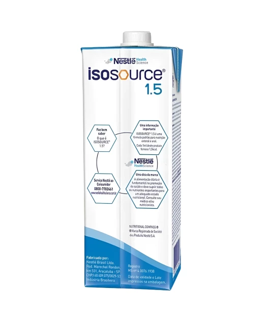 Isosource 1.5 1000ml Sem Sabor Nestle & E-book