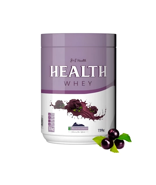 Health Whey Tripla Ação - Whey Protein + Creatina + Glutamina 720g - Açai com Leite Condensado