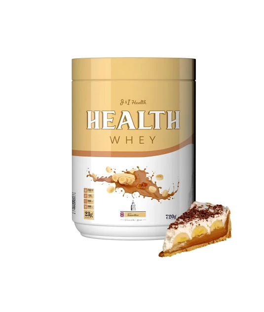 Health Whey Tripla Ação - Whey Protein + Creatina + Glutamina 720g - Banoffe