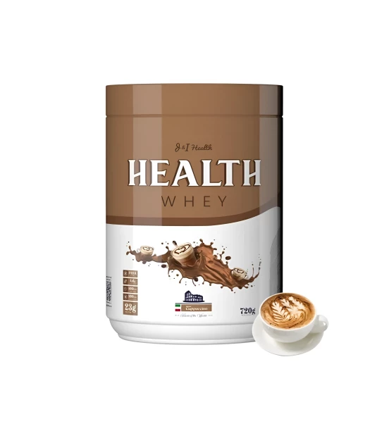 Health Whey Tripla Ação - Whey Protein + Creatina + Glutamina 720g - Cappuccino
