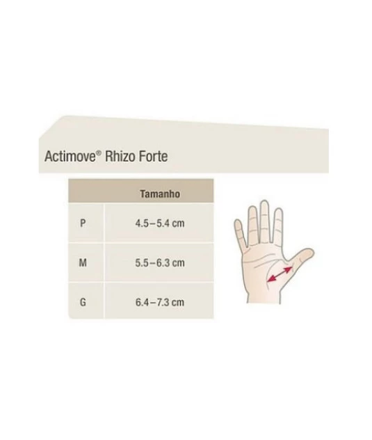 Actimove Rhizo Forte Imobilizador das Articulações e Polegar Direito BSN