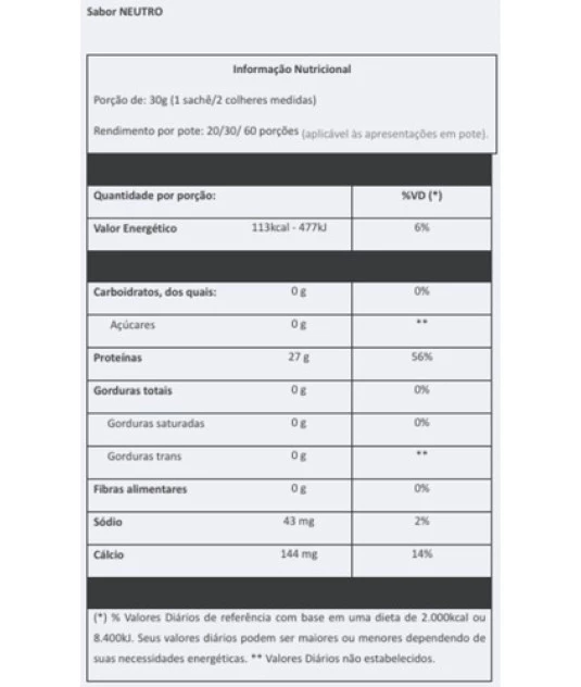 Isofort Whey Protein Isolado Premium Vitafor 900g Neutro