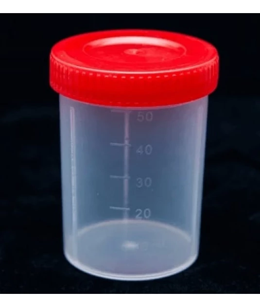 Coletor de urina 50 ml transparente JP Unidade