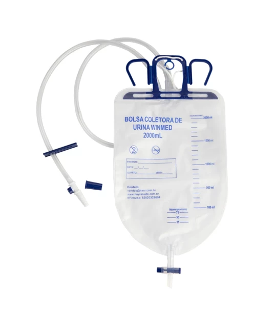 Coletor de Urina Sistema Fechado 2000ml Nayr