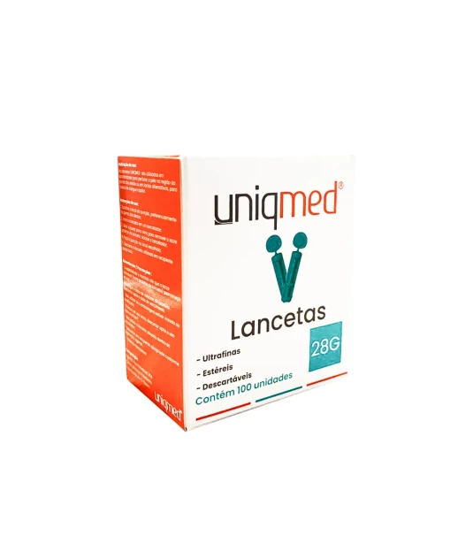 Lanceta 28G com 100un Uniqmed