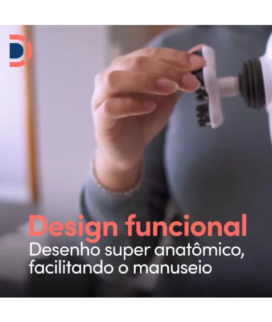 Massageador Corporal Hammer com 5 Discos Massageadores - Dellamed -  Alívio de Dores, Relaxamento e Combate à Celulite