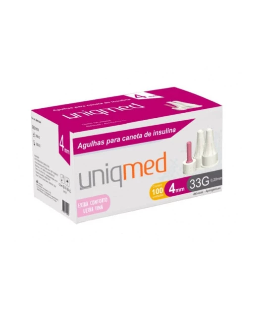 Agulha Desc P/Caneta Insulina 33G- 4MMX0,20MM 1UN 