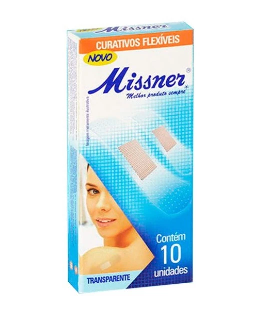 Curativo Flexível Transparente com 10 Und Missner