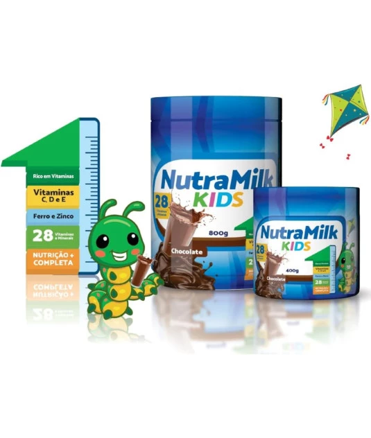 Nutra Milk Kids Kit 2 Unidades Complemento Alim7entar Infantil 400g