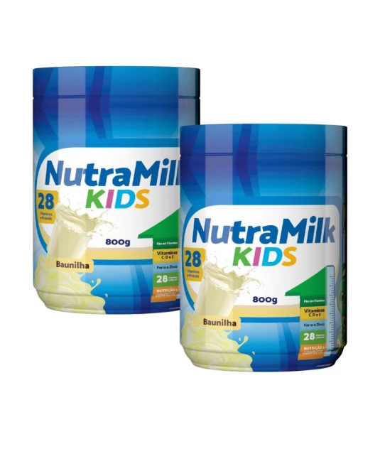 Nutra Milk Kids Kit 2 Unidades Complemento Alimentar Infantil 800g 