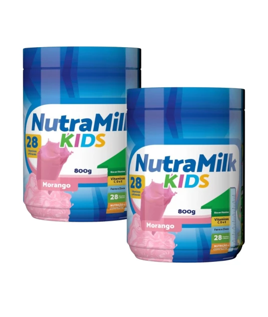Nutra Milk Kids Kit 2 Unidades Complemento Alimentar Infantil 800g 