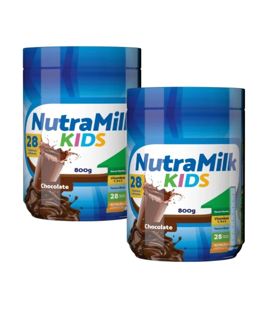 Nutra Milk Kids Kit 2 Unidades Complemento Alimentar Infantil 800g 