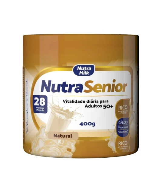 Nutra Senior Adulto 50+ Kit 3 Unidades Complemento Alimentar 400g - Sem Sabor 