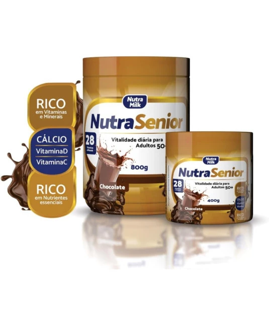 Nutra Senior Adulto 50+ Kit 3 Unidades Complemento Alimentar 400g 