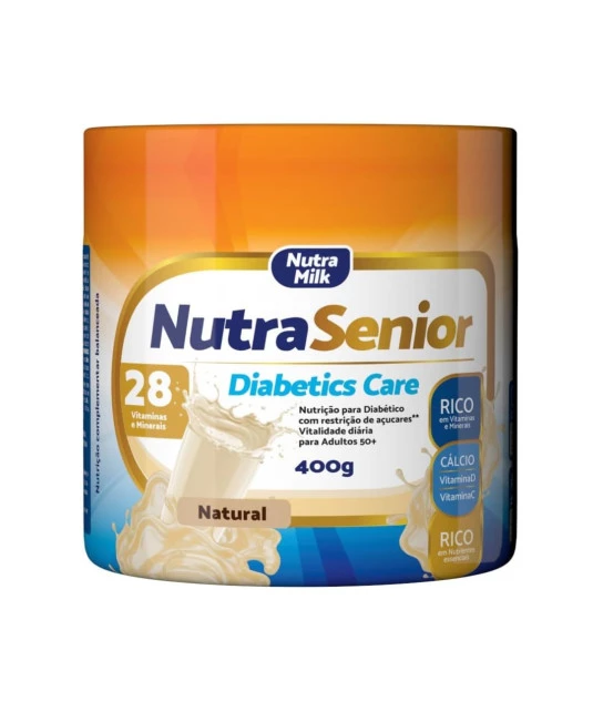 Nutra Senior Adulto 50+ Diabetics Care Zero Açucar 400g - Sem Sabor