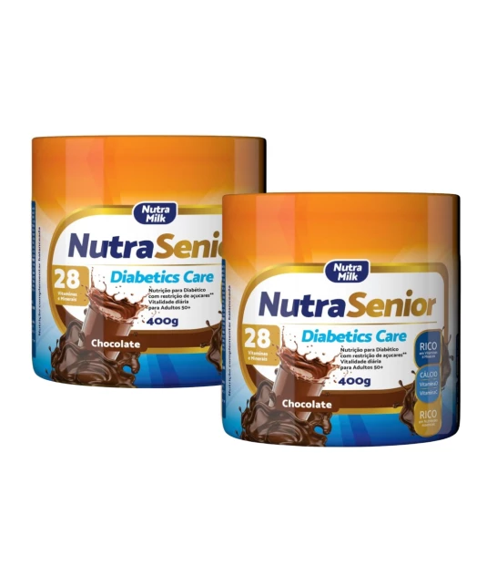 Nutra Senior Adulto 50+ Diabetics Care Zero Açucar 400g - Chocolate