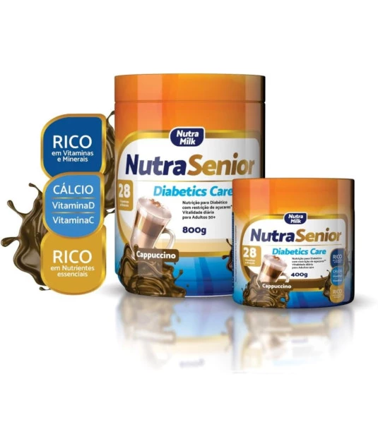 Nutra Senior Adulto 50+ Diabetics Care Zero Açucar 800g 