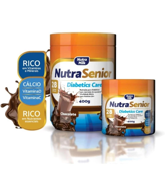Nutra Senior Adulto 50+ Diabetics Care Zero Açucar 800g 