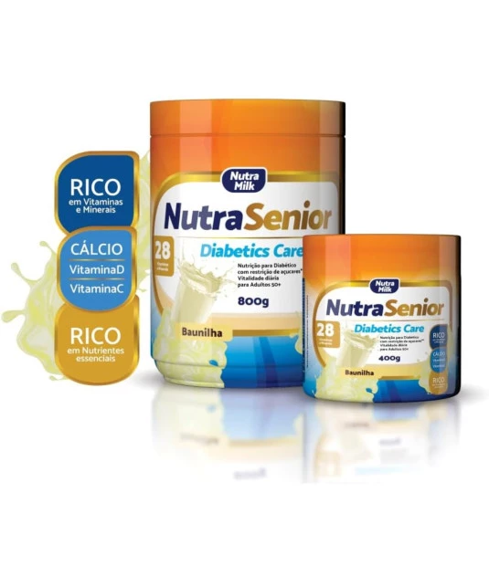 Nutra Senior Adulto 50+ Diabetics Care Zero Açucar 800g 