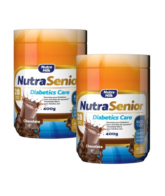 Nutra Senior Adulto 50+ Diabetics Care Zero Açucar 800g - Chocolate
