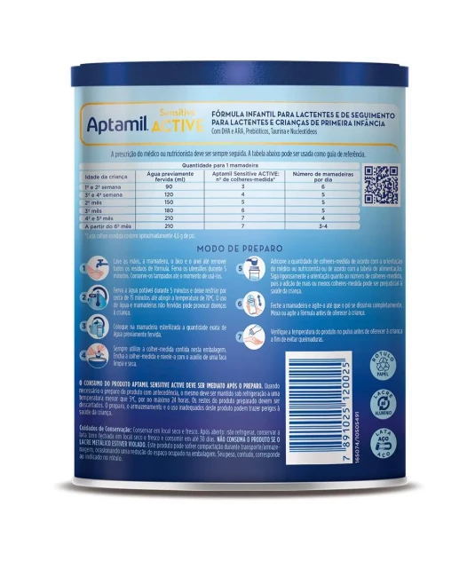 Aptamil Sensitive Active 800g Kit 4 und Danone 
