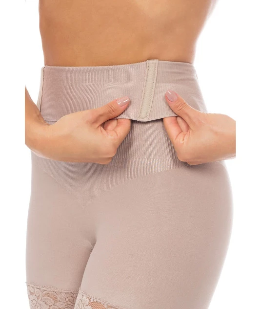 Boxer Lace Cintura Alta com Renda Cor Blush G Plié