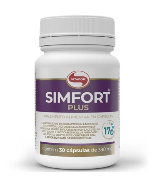 Probiótico Simfort Plus 30caps 390mg Vitafor