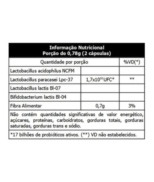 Probiótico Simfort Plus 30caps 390mg Vitafor