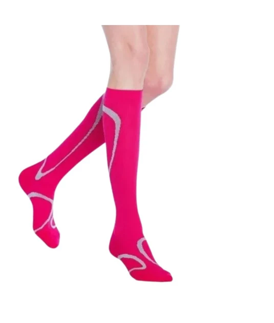 Meia Esportiva Performance 20/30mmHg AD Panturrilha Rosa Sigvaris + E-book