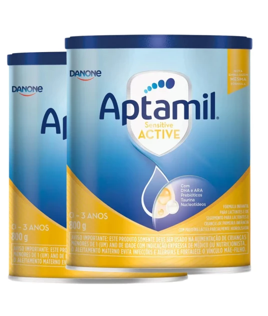 Aptamil Sensitive Active 800g Kit 2 und Danone 