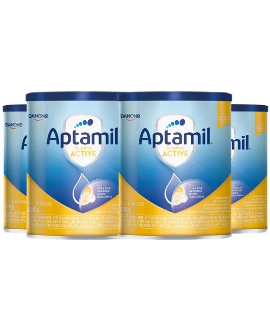 Aptamil Sensitive Active 800g Kit 4 und Danone 