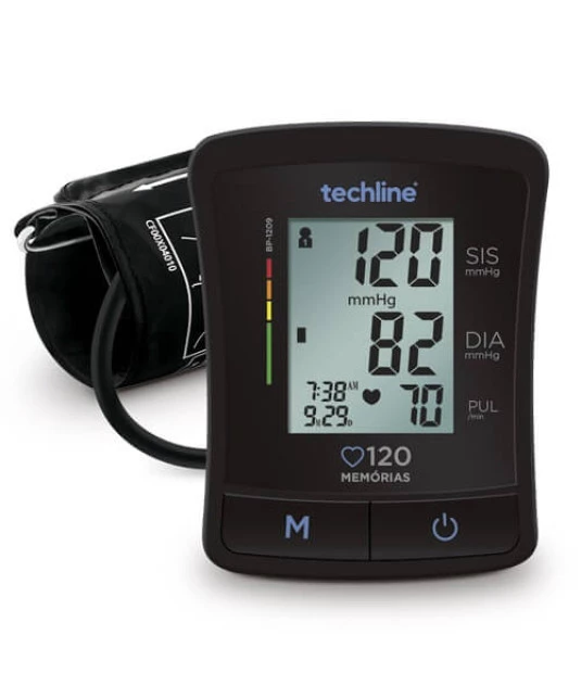Aparelho de Pressão Automático de Braço BP-1209 Techline