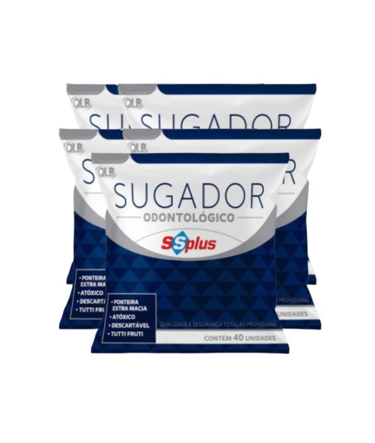 Sugador Odontologico C/20Un (Dreno Endodôntico) - Ssplus