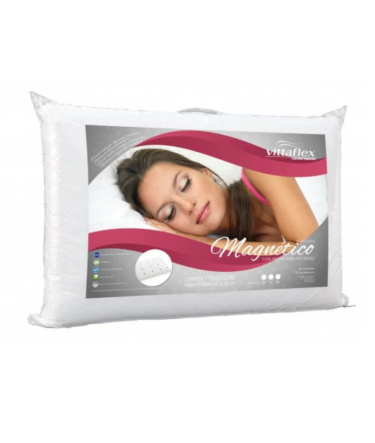 Travesseiro Vico Elástica Magnético 50x70x13cm Vittaflex