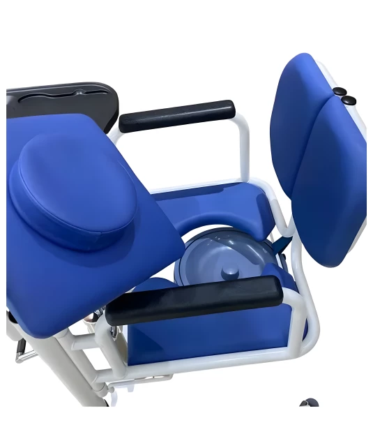 Cadeira de Transferência e Higienização com Mesa para Acamados e Idosos Confortável - Winner