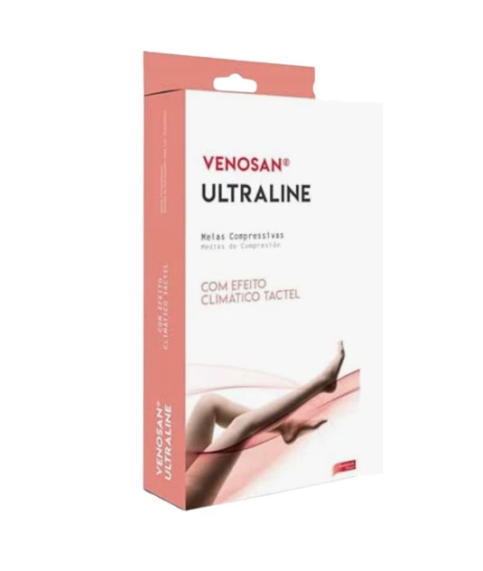 Meia Ultraline 4000 Meia Coxa 30-40 Pé Aberto  Venosan