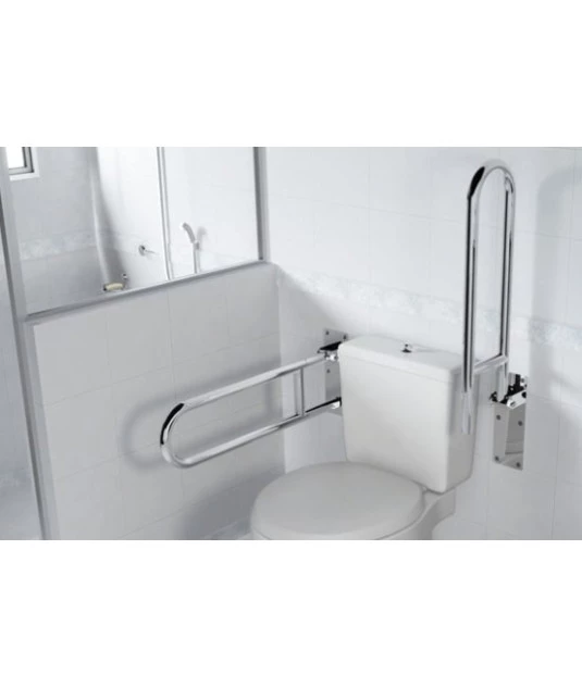 Barra de Apoio Lateral Articulada Inox Care Metais 