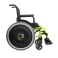 Cadeira de Rodas Dobravel MA3E 44cm Verde Fluor Ortomobil