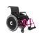 Cadeira de Rodas AVD Alumínio Pés Fixos 48cm Rosa Pink Ortobras