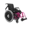 Cadeira de Rodas AVD Alumínio Pés Fixos 38cm Rosa Pink Ortobras