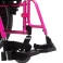 Cadeira de Rodas AVD Alumínio Pés Fixos 38cm Rosa Pink Ortobras