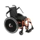 Cadeira de Rodas Dobravel MA3E 46cm Laranja Ortomobil