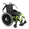 Cadeira de Rodas Dobravel MA3E 48cm Verde Fluor Ortomobil 