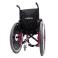 Cadeira de Rodas K3 Alumínio Pés Removíveis 44cm Rosa Pink Ortobras