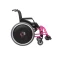 Cadeira de Rodas AVD Alumínio Pés Fixos 38cm Rosa Pink Ortobras