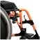 Cadeira de Rodas Dobravel MA3E 42cm Laranja Ortomobil