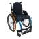 Cadeira Rodas Monobloco M3 Premium 46Cm Azul Glacial Rodas Sentinell Preta Pneu Laranja Encos Hummel Ortobras 