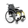 Cadeira de Rodas Monobloco M3 Premium 40cm Amarelo Flúor Roda Sentinell Preta Pneu Cinza Ortobras