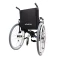 Cadeira de Rodas K2 Alumínio Pés Eleváveis 44cm Branco Ortobras